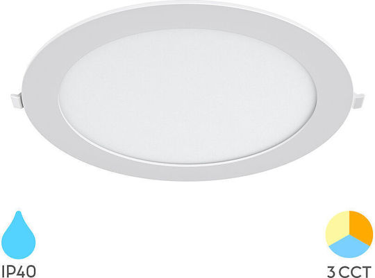 Braytron Panou LED Încastrat 18W Cu Bianco Reglabil Lumina