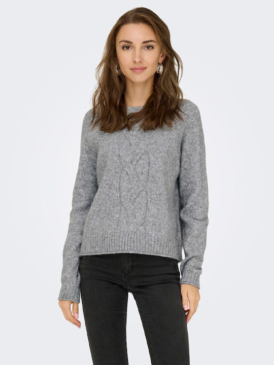 Jdy Women's Long Sleeve Sweater Gray