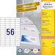 Avery Selbstklebende A4-Etiketten 52.5x21.2mm
