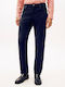 Trousers in Straight Line Dark Night Navy