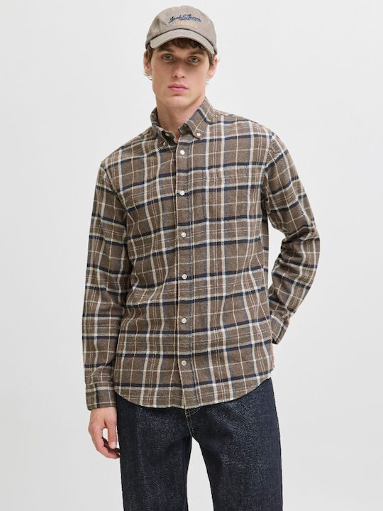 Jack & Jones Cu mânecă lungă Cămașă Brown