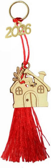 Tatu Moyo Handmade Hanging Lucky Charm Home Red 2026 14cm 1pcs