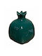 JK Home Decoration Tabletop Lucky Charm Pomegranate Green Ceramic 12x12cm 1pcs