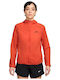 Trail Repel Jacket Women's Running Lifestyle Jacket for Winter with Hood Orange