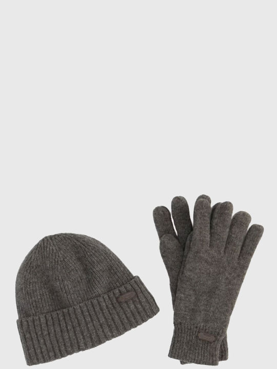 Carlton Beanie Beanie Knitted in Gray color