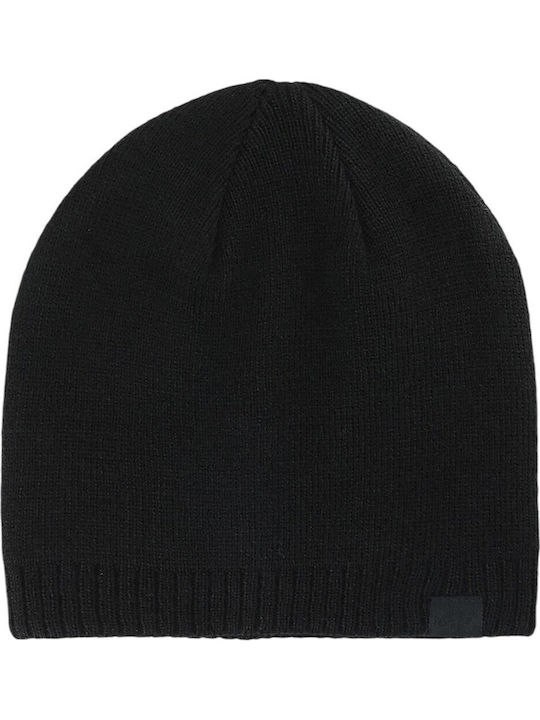 Beanie Ανδρικός Σκούφος Πλεκτός σε Μαύρο χρώμα