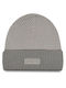 Patch Beanie Männer Beanie mit Rippstrick in Gray Farbe