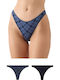 Fimelle Γυναικεία String 2Pack Μαρίν