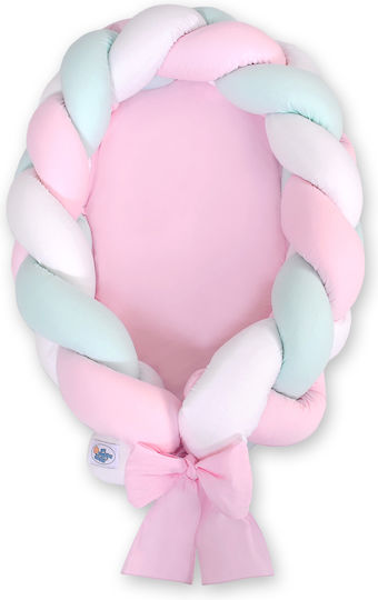 My Sweet Baby Βρεφικό Μαξιλάρι Φωλιά White, Pink, Mint