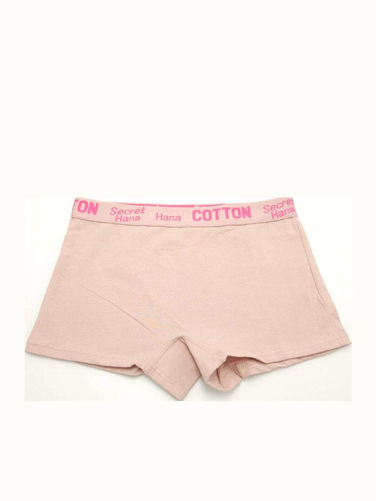 Hana Boxer Din Bumbac Pentru Femei Roz
