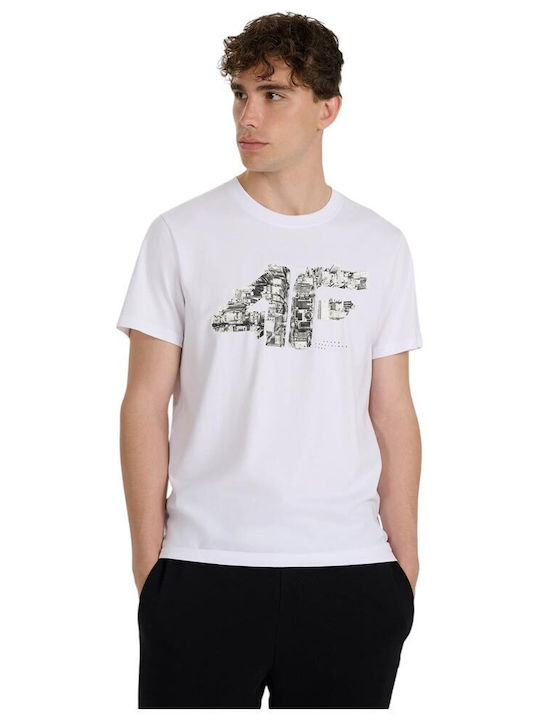 4F T-shirt Λευκό