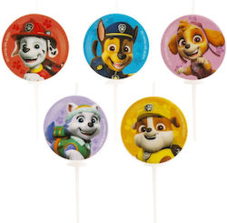 Lumânări De Ziua De Naștere Paw Patrol 5 Bucăți Dekora