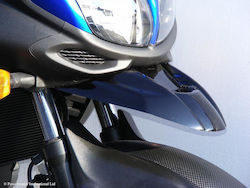 Powerbronze Преден Предно Крило на Мотоциклет за Suzuki DL 650 V-STROM Черен 1бр