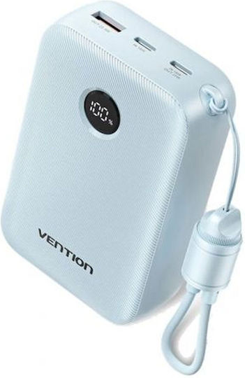 Vention Power Bank 20000mAh 22.5W mit USB-A Anschluss und USB-C Anschluss Blau