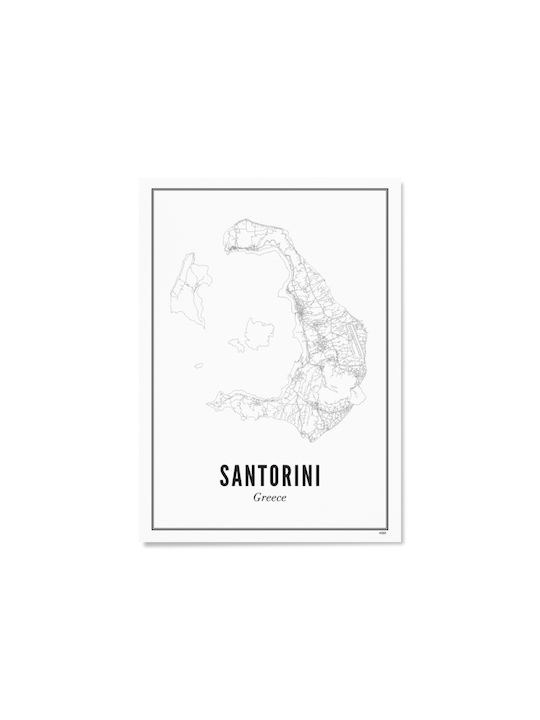 Santorini Postcard Print 10 X 15cm