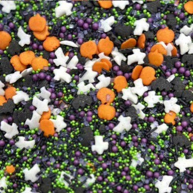 Sprinklicious Γυαλιστερό Halloween Τρομακτικομίξ 200γρ E171 Free