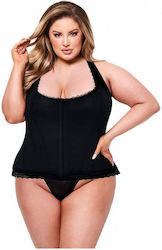 Sexy Black Corset Lace Details Baci Lingerie Bustier Lace Details Queen Size Black