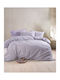Rythmos Комплект Плик за Завивка Памучен Кинг Сайз с 2 Калъфки 225x250 Polene Purple
