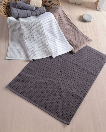 Rythmos Bath Mat Cotton Allen 120-197-004 White 50x70cm