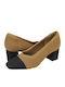 Pumps mit mittelhohem Absatz Tabac Braun