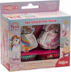 Dekora Backförmchen für Cupcakes für Party 24 Stück