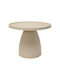 Rundes Beistelltisch Metall Beige M51xL51xH41cm