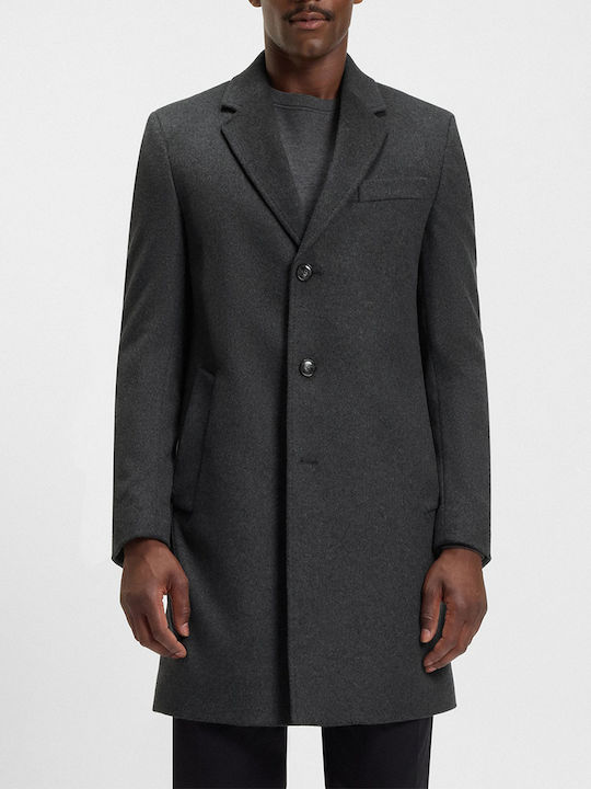 Boss Ανδρικό Παλτό Dark Gray