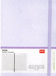 Weekly Diary 12 Months Maxi Purple 2026 2612083