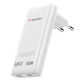 Verbatim GaN Wireless Charger with 2 USB-C Output Ports 65W Power Delivery White (Fold 'n' Go)