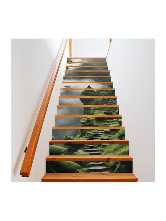 Dekorativer Aufkleber Innentreppe Hochauflösender Selbstklebender Druck Maße 200 x 124 cm Code Avx-stairs-19