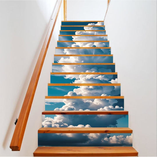 Dekorativer Aufkleber Innentreppe Hochauflösender Selbstklebender Druck Maße 200 x 124 cm Code Avx-stairs-08