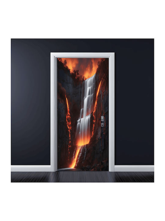 Folie Colorată Imprimată pentru Decorarea Ușii Dimensiune 200 X 90cm Model Avx-dr19