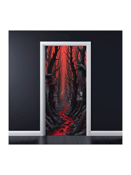 Folie Colorată Imprimată pentru Decorarea Ușii Dimensiune 200 X 90cm Model Avx-dr12