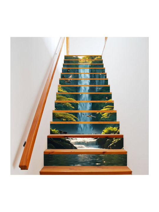 Dekorativer Aufkleber Innentreppe Hochauflösender Selbstklebender Druck Maße 200 x 124 cm Code Avx-stairs-11