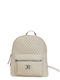 Leather Women's Bag Backpack White