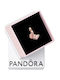 Pandora Charm Schmetterling mit Rosa Vergoldung und Zirkon