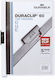 Durable Clip Folder Duraclip Original 60 Hard Plastic Up To 60 Sheets A4 Pack 5 White 223802
