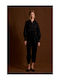 Malena Women's Fabric Trousers Black