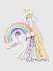 Leather Rainbow Charm