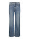 High Waist Women's Jean Trousers in Wide Line