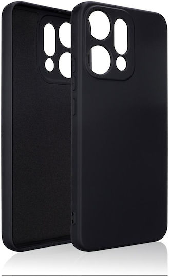 Beline Umschlag Rückseite Silikon Schwarz (Oppo Reno 14 Pro)