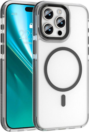 Etteri Icy Mag Back Cover Σιλικόνης / Πλαστικό Μαύρο (iPhone 15 Pro)