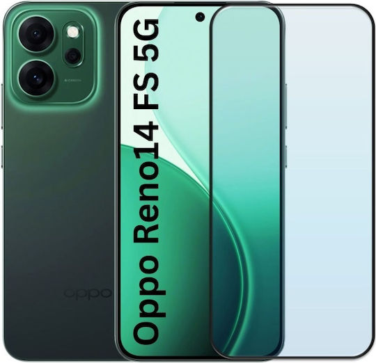 0.33mm Adeziv complet Screen Protector Negru (Oppo Reno14 FS 5G, Oppo Reno14 F)