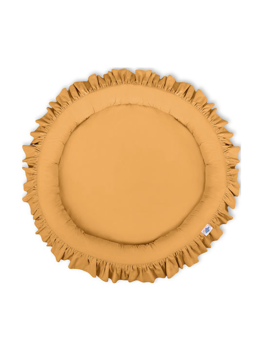 Mustard Ruffled Pillow