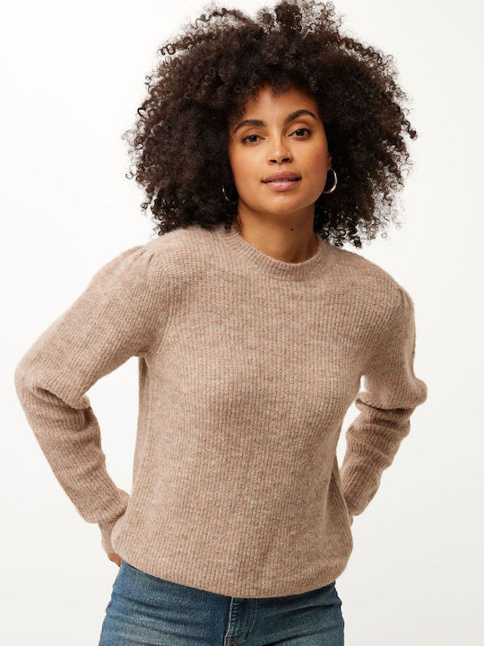 Mexx Damen Langarm Pullover Beige