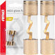 Set 2 Agu Glass Fuses Gold-plated Contacts 60a