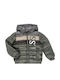 Kids' Quilted Jacket with Hood Khaki