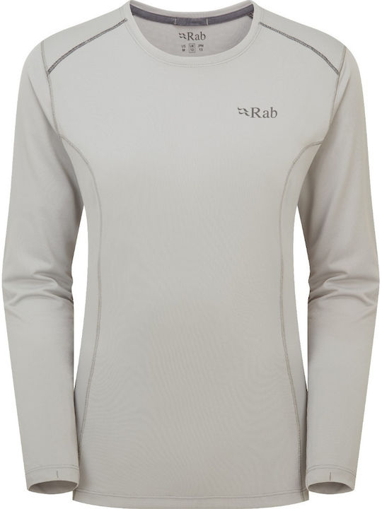Summer Women's Blouse Hiking Long Sleeve Dark Pewter