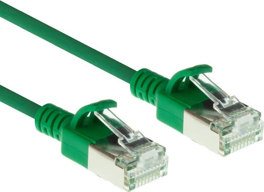 Intronics U/FTP (STP) Cat.6a (Gigabit) Καλώδιο Δικτύου Ethernet 7m Πράσινο