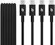 Beats Braided USB 2.0 Cable USB-C male - USB-C Μαύρο 1.5m MDGC4ZM/A 2τμχ